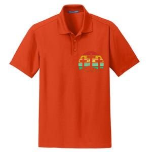 True Story Easter Cross Retro Sunset Dry Zone Grid Polo