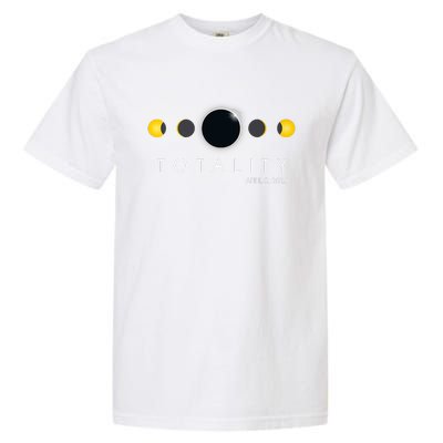 Total Solar Eclipse April 8 2024 Phases Totality Garment-Dyed Heavyweight T-Shirt