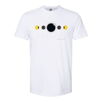 Total Solar Eclipse April 8 2024 Phases Totality Softstyle CVC T-Shirt