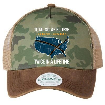 Total Solar Eclipse Twice In A Lifetime April 8 2024 Legacy Tie Dye Trucker Hat