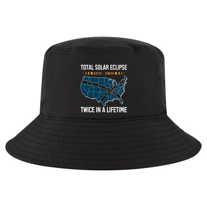 Total Solar Eclipse Twice In A Lifetime April 8 2024 Cool Comfort Performance Bucket Hat