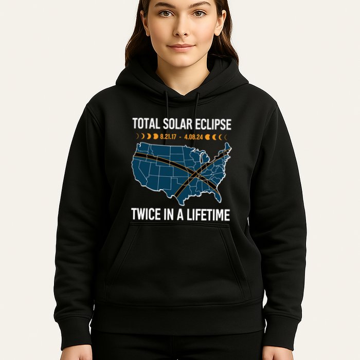 Total Solar Eclipse Twice In A Lifetime April 8 2024 Hoodie