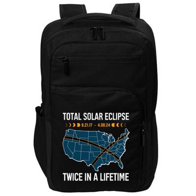 Total Solar Eclipse Twice In A Lifetime April 8 2024 Impact Tech Backpack