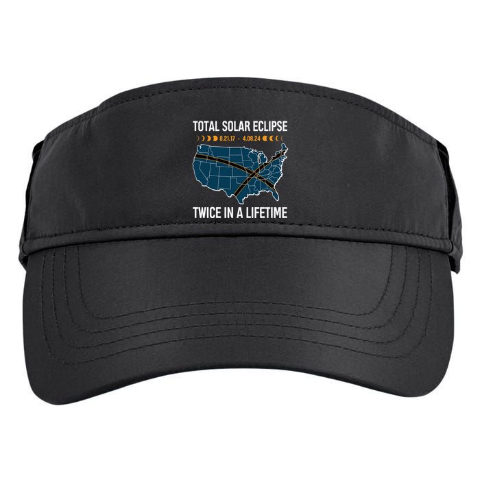 Total Solar Eclipse Twice In A Lifetime April 8 2024 Adult Drive Performance Visor