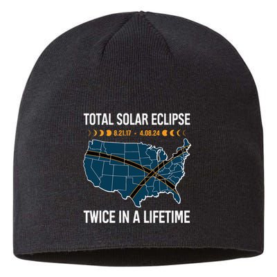 Total Solar Eclipse Twice In A Lifetime April 8 2024 Sustainable Beanie