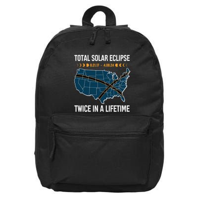 Total Solar Eclipse Twice In A Lifetime April 8 2024 16 in Basic Backpack