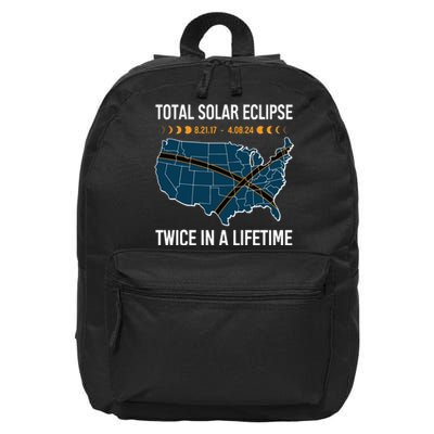 Total Solar Eclipse Twice In A Lifetime April 8 2024 16 in Basic Backpack