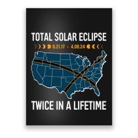 Total Solar Eclipse Twice In A Lifetime April 8 2024 Poster