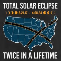 Total Solar Eclipse Twice In A Lifetime April 8 2024 25L Jumbo Tote