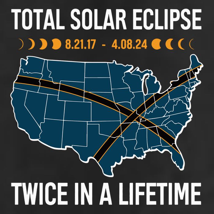 Total Solar Eclipse Twice In A Lifetime April 8 2024 25L Jumbo Tote