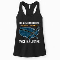 Total Solar Eclipse Twice In A Lifetime April 8 2024 Womens Tank Top