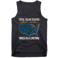 Total Solar Eclipse Twice In A Lifetime April 8 2024 Tank Top