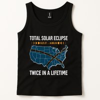 Total Solar Eclipse Twice In A Lifetime April 8 2024 Tank Top