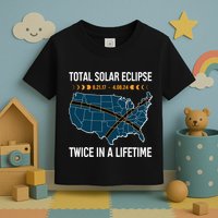 Total Solar Eclipse Twice In A Lifetime April 8 2024 Toddler T-Shirt