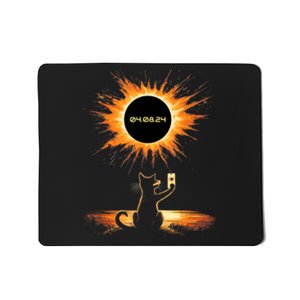 Total Solar Eclipse 2024 April 8 Cat America Totality Mousepad