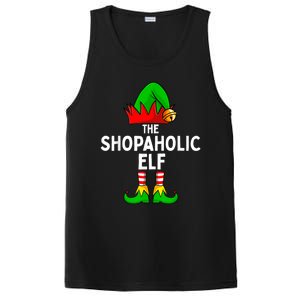 The Shopaholic Elf Funny Christmas Matching Family PosiCharge Competitor Tank