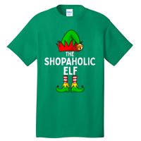 The Shopaholic Elf Funny Christmas Matching Family Tall T-Shirt