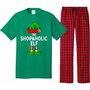 The Shopaholic Elf Funny Christmas Matching Family Pajama Set