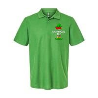 The Shopaholic Elf Funny Christmas Matching Family Softstyle Adult Sport Polo