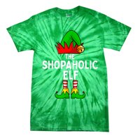 The Shopaholic Elf Funny Christmas Matching Family Tie-Dye T-Shirt