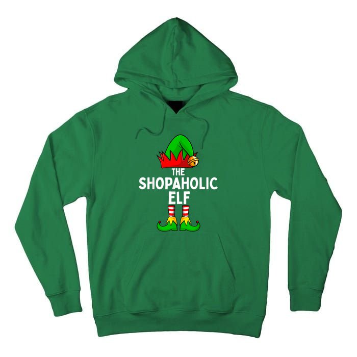 The Shopaholic Elf Funny Christmas Matching Family Tall Hoodie