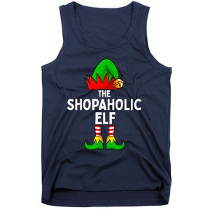 The Shopaholic Elf Funny Christmas Matching Family Tank Top