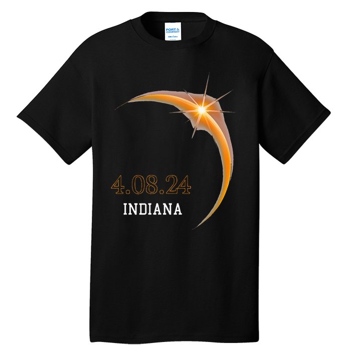 Total Solar Eclipse 2024 Indiana Totality Spring 4.08.24 Tall T-Shirt