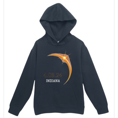 Total Solar Eclipse 2024 Indiana Totality Spring 4.08.24 Urban Pullover Hoodie