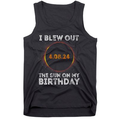 Total Solar Eclipse 4.08.24 Birthday Funny Quote Totality Tank Top