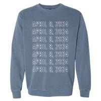 Total Solar Eclipse April 8 2024 Totality Garment-Dyed Sweatshirt