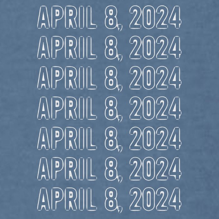 Total Solar Eclipse April 8 2024 Totality Garment-Dyed Sweatshirt