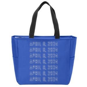 Total Solar Eclipse April 8 2024 Totality Zip Tote Bag