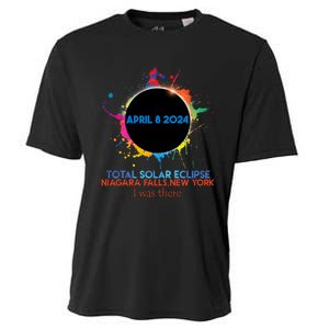 Total Solar Eclipse Niagara Falls New York 2024 I Was There Cooling Performance Crew T-Shirt