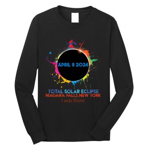 Total Solar Eclipse Niagara Falls New York 2024 I Was There Long Sleeve Shirt