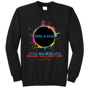 Total Solar Eclipse Niagara Falls New York 2024 I Was There Sweatshirt