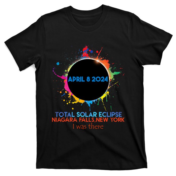 Total Solar Eclipse Niagara Falls New York 2024 I Was There T-Shirt