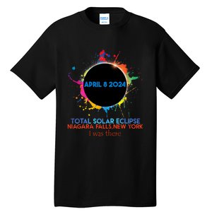 Total Solar Eclipse Niagara Falls New York 2024 I Was There Tall T-Shirt