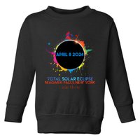 Total Solar Eclipse Niagara Falls New York 2024 I Was There Toddler Sweatshirt