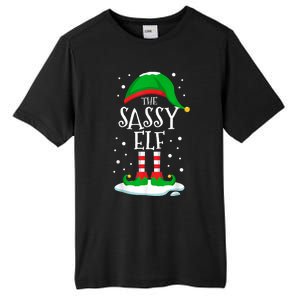 The Sassy Elf Christmas Family Matching Xmas Group Funny Tall Fusion ChromaSoft Performance T-Shirt