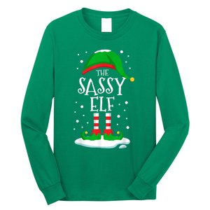 The Sassy Elf Christmas Family Matching Xmas Group Funny Long Sleeve Shirt