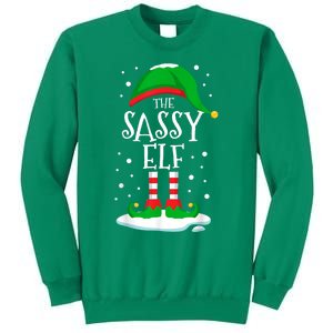 The Sassy Elf Christmas Family Matching Xmas Group Funny Sweatshirt