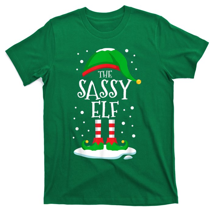 The Sassy Elf Christmas Family Matching Xmas Group Funny T-Shirt