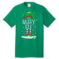 The Sassy Elf Christmas Family Matching Xmas Group Funny Tall T-Shirt