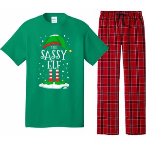 The Sassy Elf Christmas Family Matching Xmas Group Funny Pajama Set