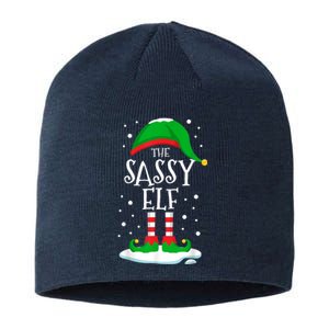 The Sassy Elf Christmas Family Matching Xmas Group Funny Sustainable Beanie