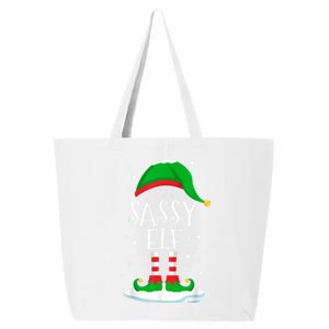 The Sassy Elf Christmas Family Matching Xmas Group Funny 25L Jumbo Tote