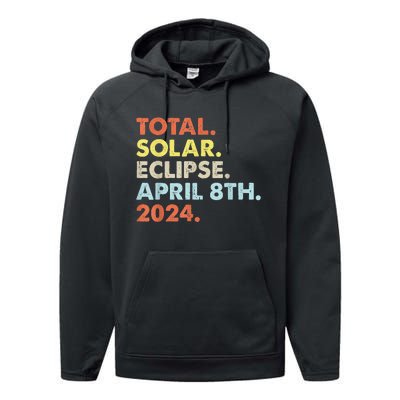 Total Solar Eclipse April 8th 2024 Totality Astronomy Performance Fleece Hoodie