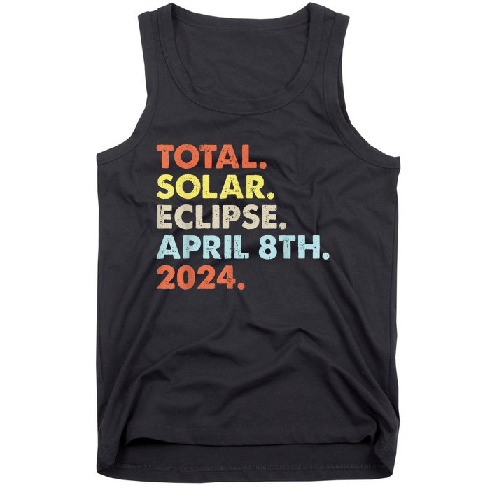 Total Solar Eclipse April 8th 2024 Totality Astronomy Tank Top