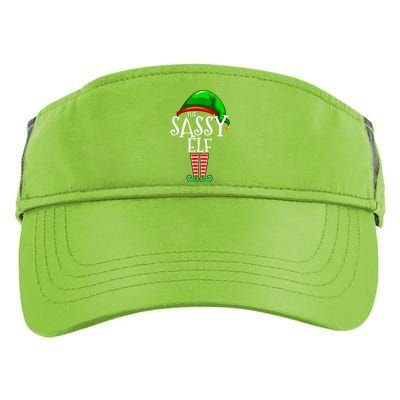 The Sassy Elf Family Matching Group Christmas Gift Funny Adult Drive Performance Visor