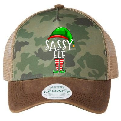 The Sassy Elf Family Matching Group Christmas Gift Funny Legacy Tie Dye Trucker Hat